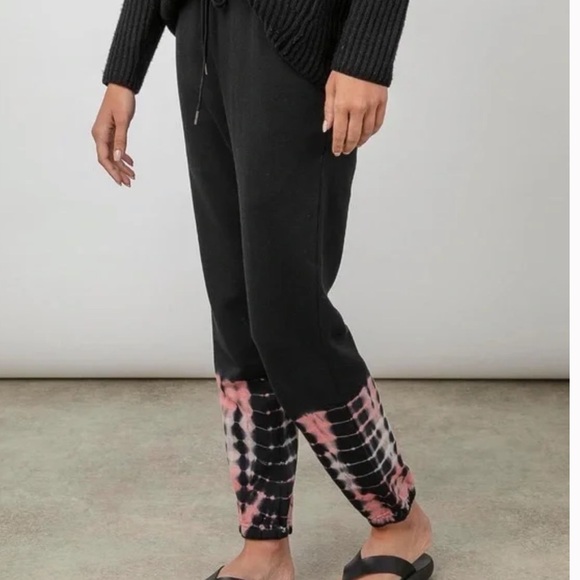 Rails Kingston Sweatpants Black Petal Tie Dye - Picture 2 of 3